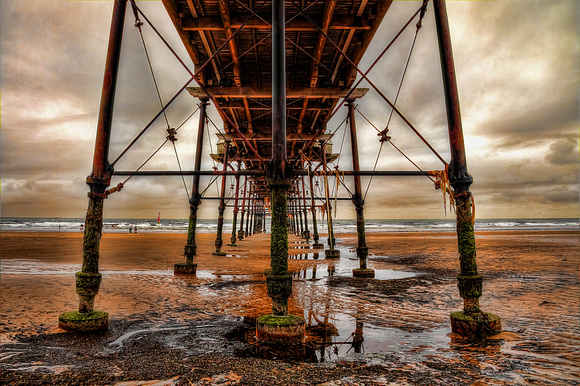 Tide Out Under The Pier