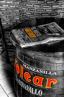 Newspaper On A Barrel